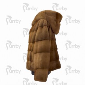 pelliccia Furrby Giacca AURORA in visone vista laterale