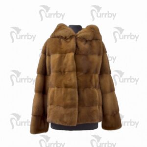 pelliccia Furrby Giacca AURORA in visone vista frontale