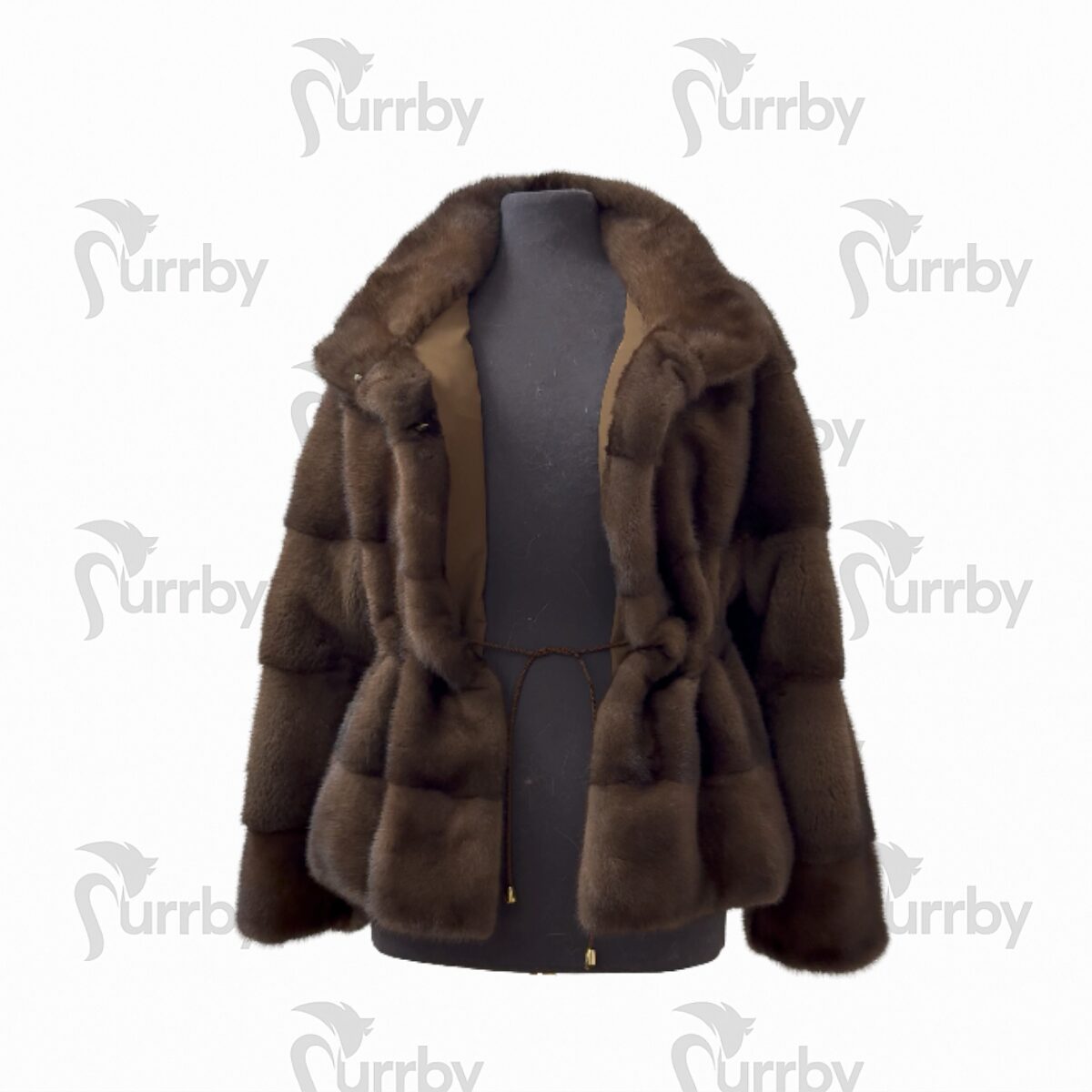 pelliccia Furrby Giacca COCOA in visone vista frontale