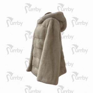 pelliccia Furrby Giacca PEARL in visone vista laterale
