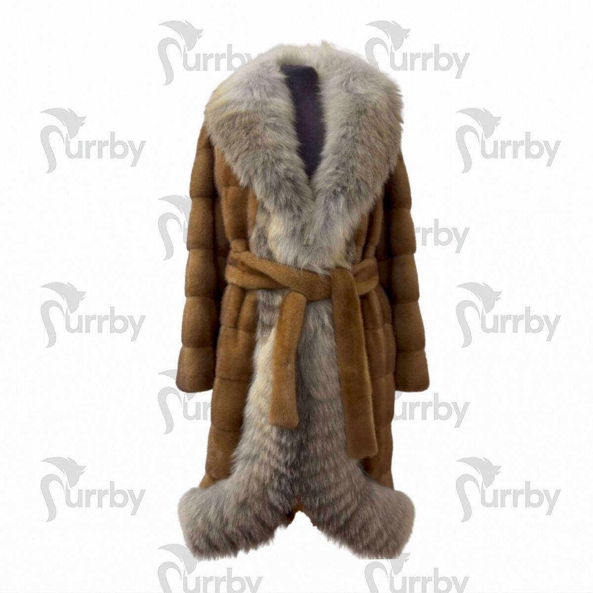 pelliccia Furrby Cappotto REGINA in visone vista frontale