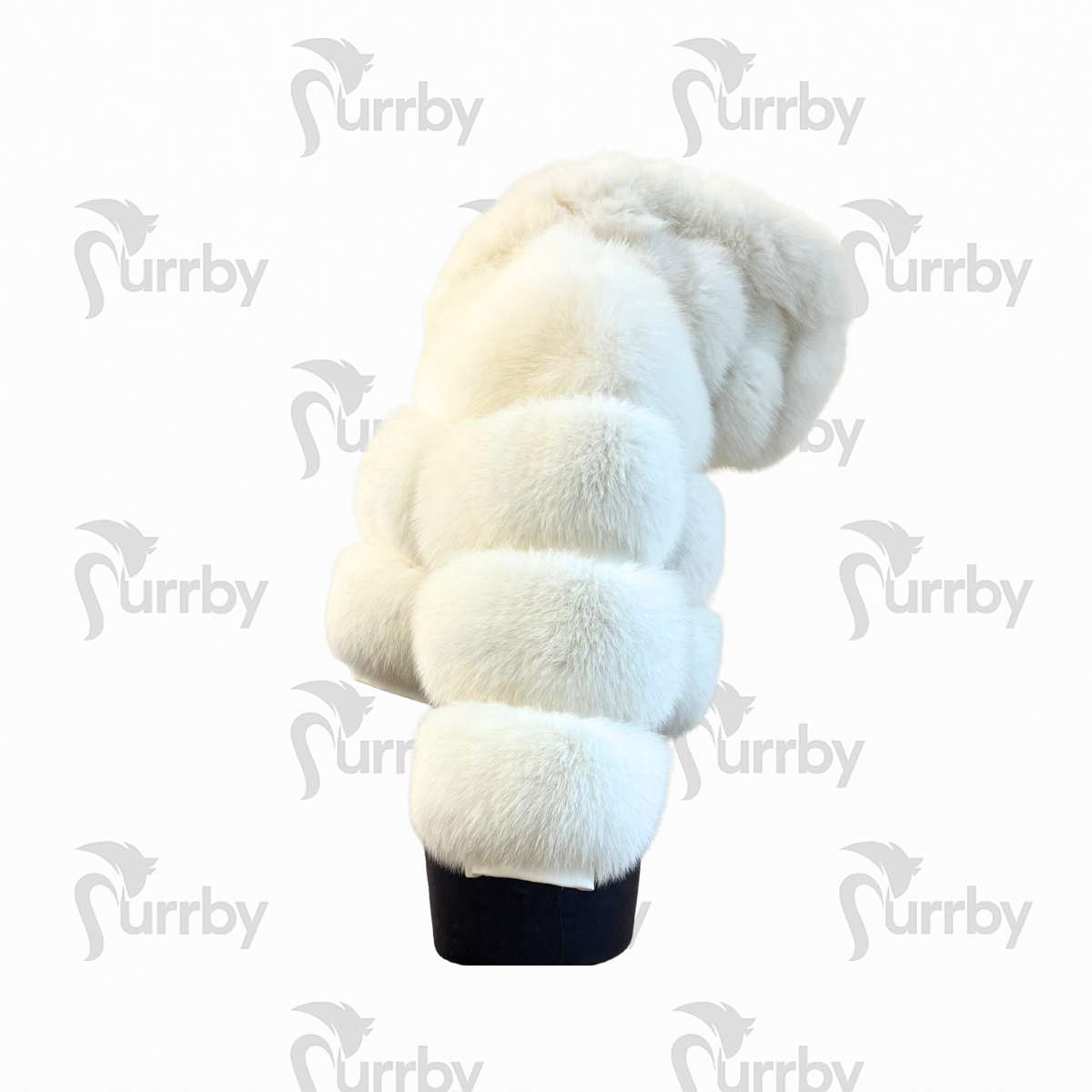 pelliccia Furrby Bomber NOVA in volpe vista laterale